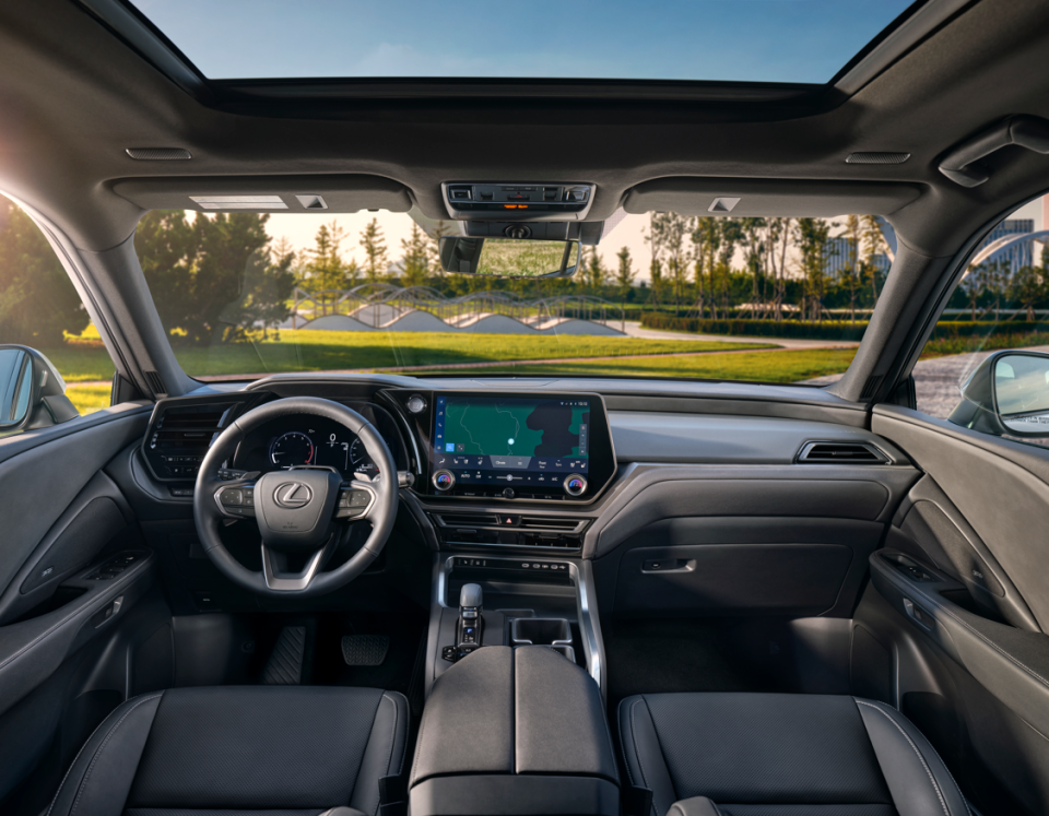 The interior of the Toyota TX, which will be built at the company's plant in Gibson County, Indiana plant.