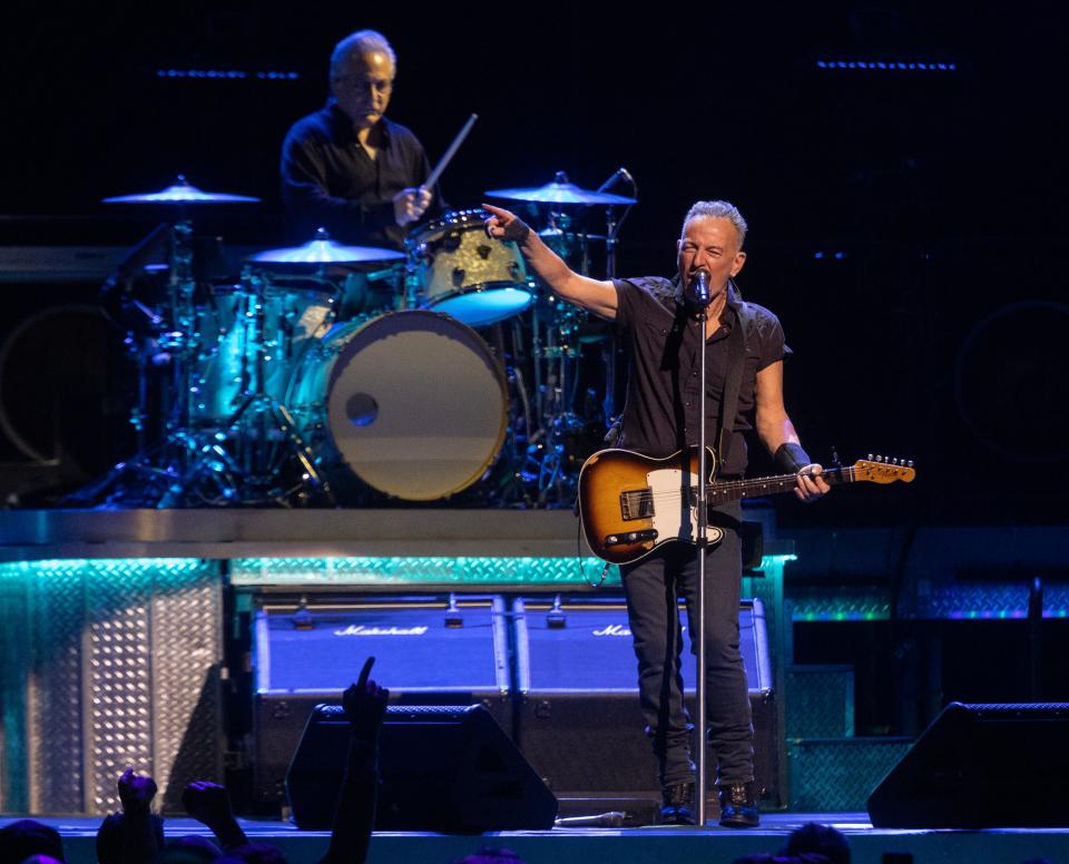 Bruce Springsteen and the E Street Band perform Friday, April 14, at Prudential Center in Newark.