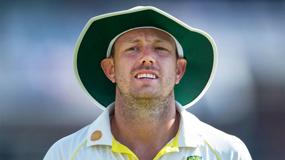 James Pattinson look dejected during the Ashes.