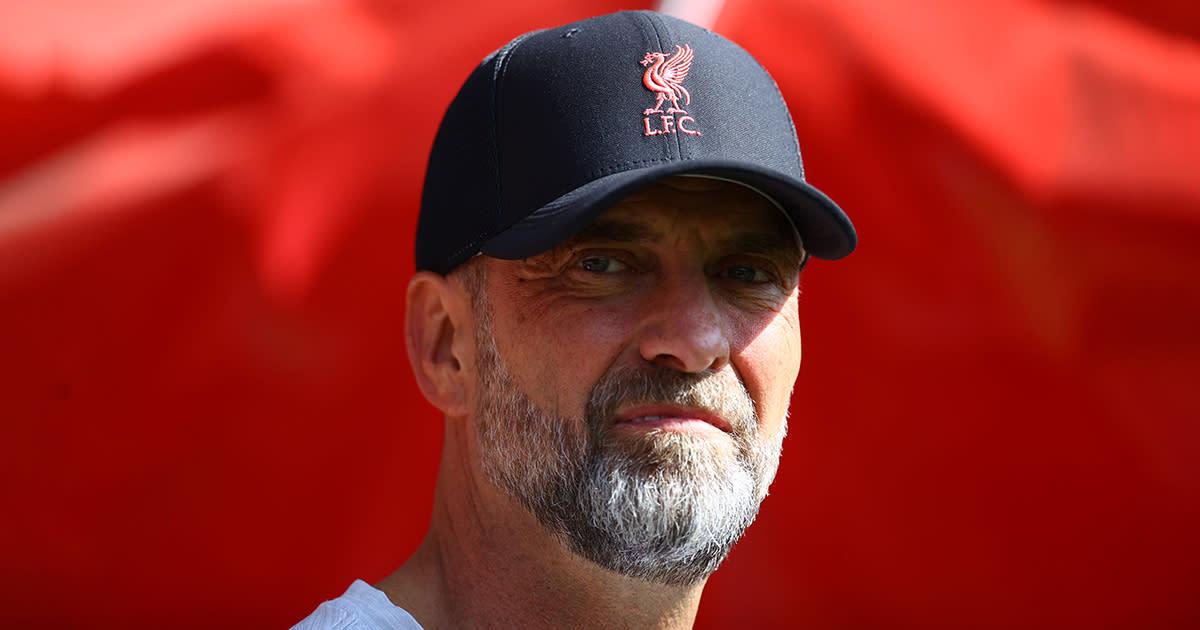  Liverpool manager Jurgen Klopp looks on prior to the Premier League match between Southampton FC and Liverpool FC at Friends Provident St. Mary's Stadium on May 28, 2023 in Southampton, England. 