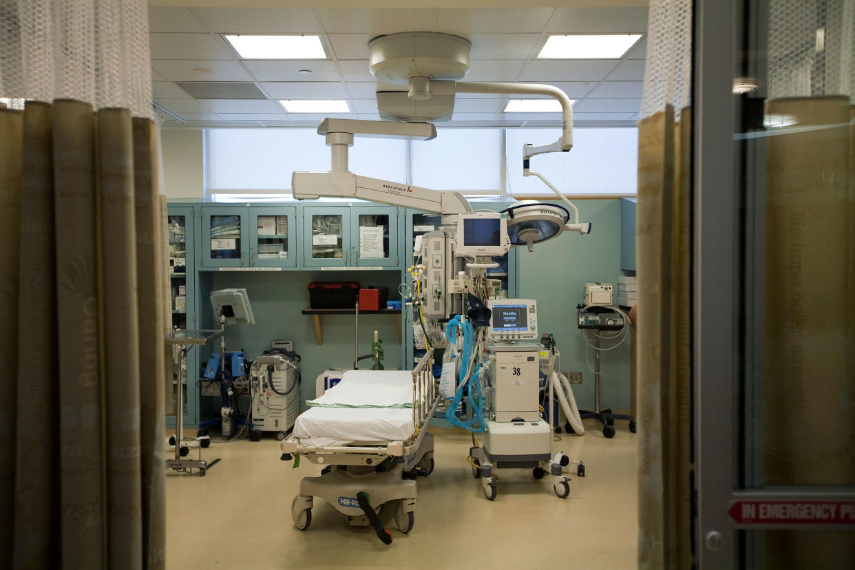 An operating theatre for trauma and cardiac arrests, among other urgent emergencies.
