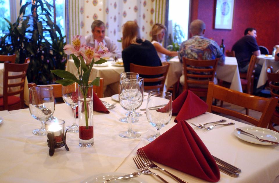 Ocean 60's dining room is shown in May 2002, just weeks after owners Daniel and Rachel Groshell opened the restaurant at 60 Ocean Blvd. in Atlantic Beach.