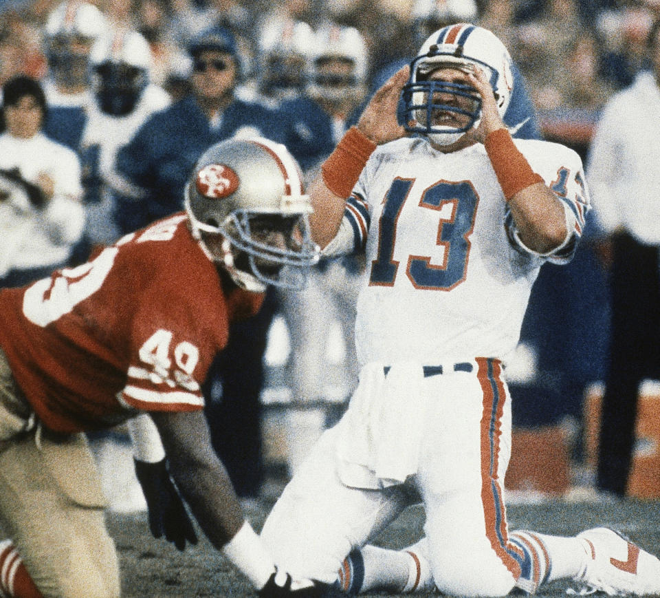 Dan Marino came up short against the San Francisco 49ers in his only Super Bowl appearance. (AP)