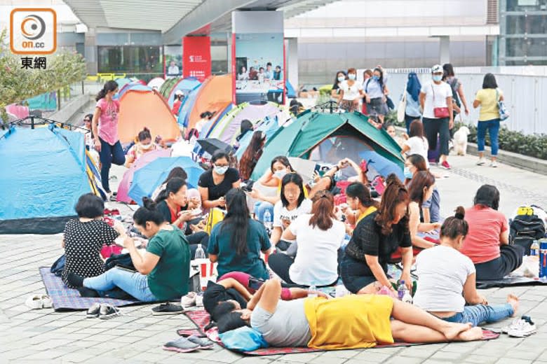 本港外傭數目跌至35萬人。