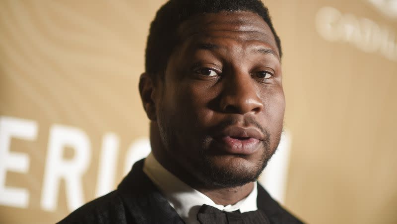 Jonathan Majors arrives at the American Black Film Festival Honors on March 5, 2023, at 1 Hotel in West Hollywood, Calif. Majors was arrested March 25 in New York on charges of strangulation, assault and harassment after a domestic dispute, authorities said.