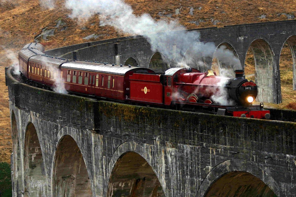 The service take passengers over the Glenfinnan Viaduct (PA Media)