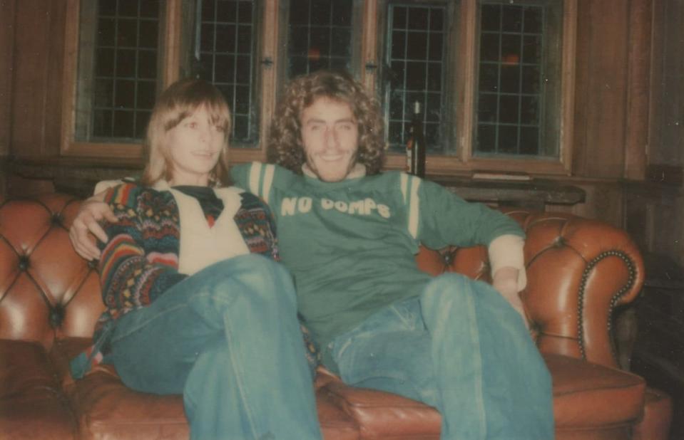 Sally with Roger Daltrey - from author's own collection