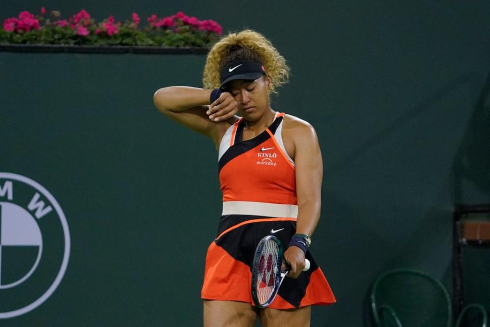 Naomi Osaka was reduced to tears after being heckled at Indian Wells (Mark J. Terrill/AP) (AP)