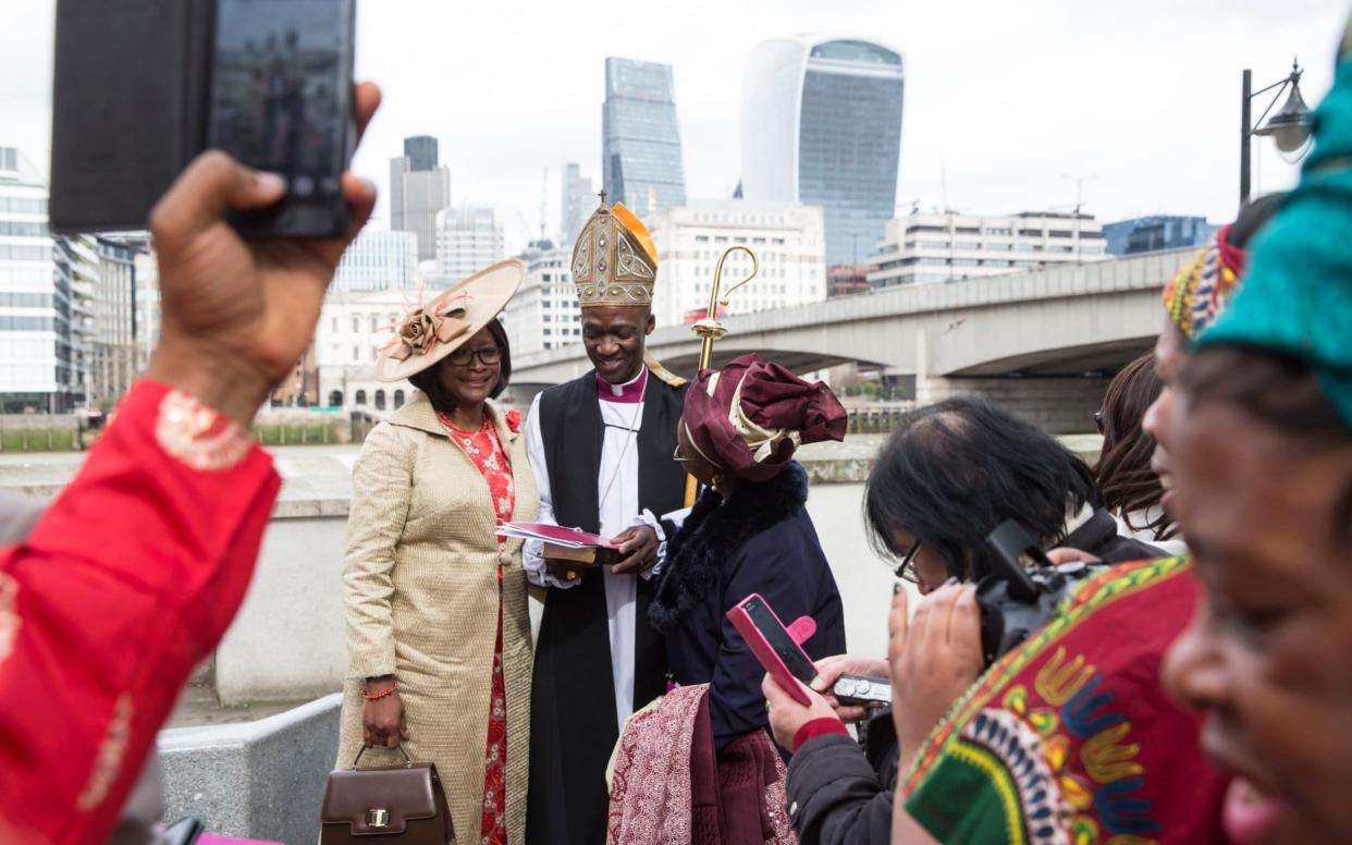 The Revd Prebendary Dr Karowei Dorgu recently became the first black bishop to be consecrated in the Church for 20 years - Copyright Â©Heathcliff O'Malley , All Rights Reserved, not to be published in any format without p