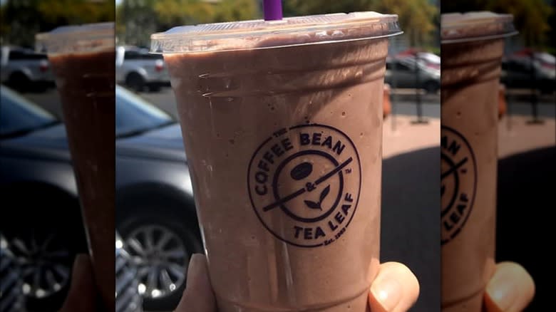 A frozen coffee from The Coffee Bean & Tea Leaf