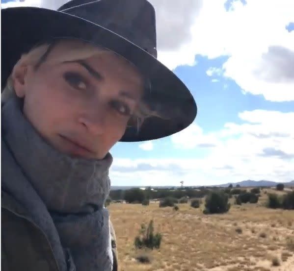 Halyna Hutchins dans une vidéo postée sur son compte Instagram lors du tournage de 