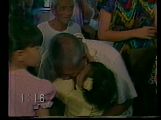 Sleepy and all, Aiza still showered some much needed love. (Screen grab from Eat Bulaga video, used with permission)