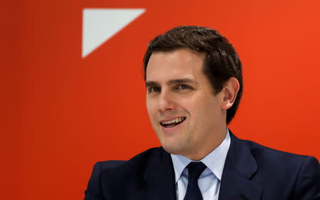 FOTO DE ARCHIVO: El líder de Ciudadanos, Albert Rivera, en Madrid, España, el 28 de mayo de 2018. REUTERS/Sergio Perez