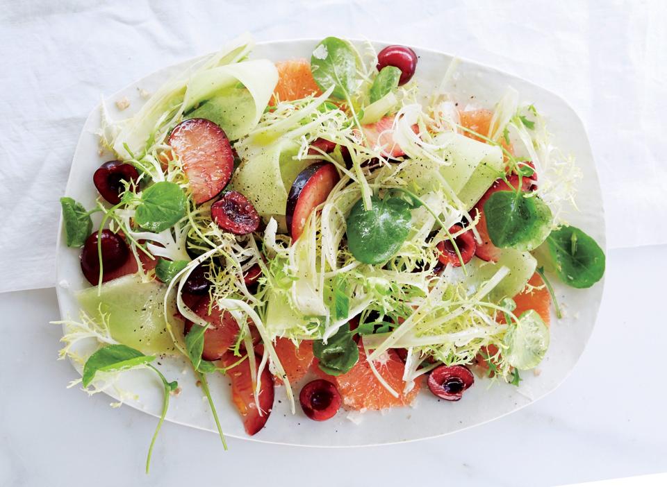 Fruit Salad with Fennel, Watercress, and Smoked Salt