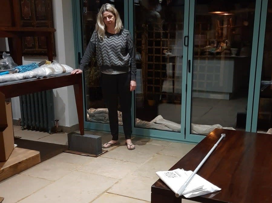 Helen Douglas in her flagstone kitchen in LymmIndependent