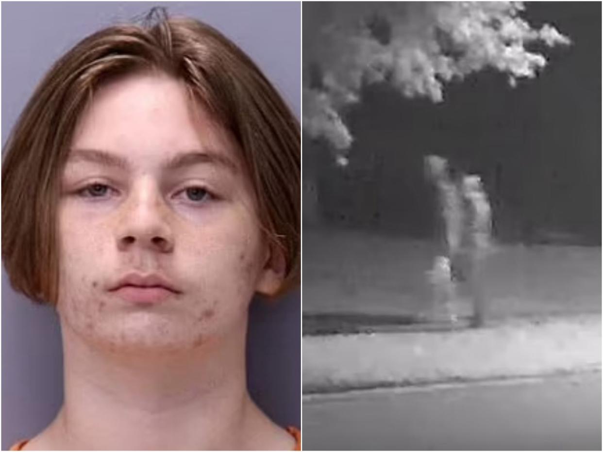 Aiden Fucci, 14, stands accused of killing Tristyn Bailey, 13, by stabbing her 114 times (St Johns County Sheriff’s office)