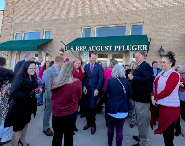 U.S. Congressman August Pfluger (TX-11) opened his new office in downtown San Angelo on Tuesday, Feb. 14.