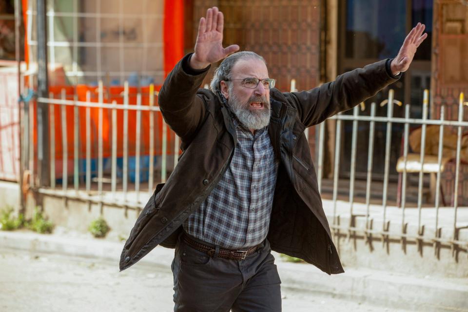 Mandy Patinkin in Showtime's 'Homeland,' which ended its run in 2020 but was the year's top video-on-demand title, at least in homes served by Comcast.