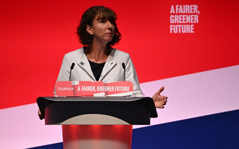 Labour Party chairwoman Anneliese Dodds speaks on the first day of the annual Labour Party conference in Liverpool - Paul Ellis/AFP