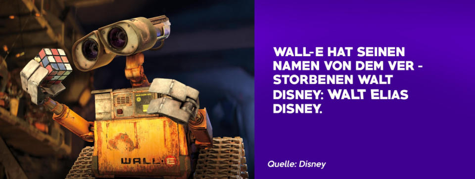Wall-E hat seinen Namen von dem verstorbenen Walt Disney.