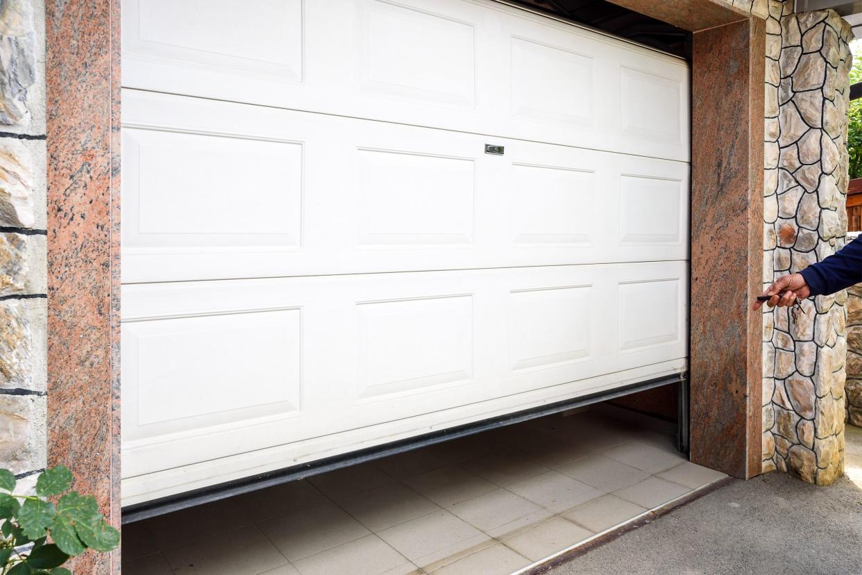 Opening a garage door