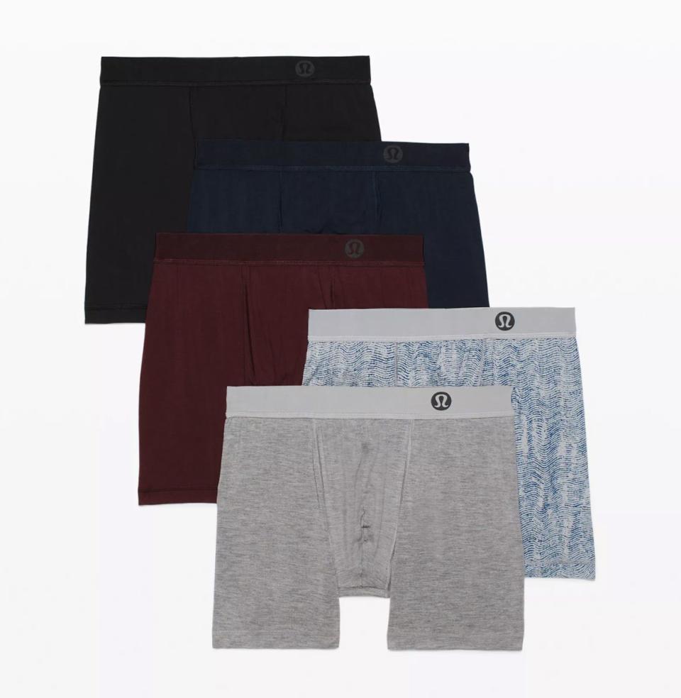 <p><a href="https://go.redirectingat.com?id=74968X1596630&url=https%3A%2F%2Fshop.lululemon.com%2Fp%2Fmen-underwear%2FAim-Boxer%2F_%2Fprod9270823&sref=https%3A%2F%2Fwww.esquire.com%2Flifestyle%2Fg36186166%2Fanniversary-gifts-for-him-husband%2F" rel="nofollow noopener" target="_blank" data-ylk="slk:Shop Now;elm:context_link;itc:0;sec:content-canvas" class="link ">Shop Now</a></p><p>Always In Motion Boxer 5"</p><p>lululemon.com</p><p>$28.00</p>