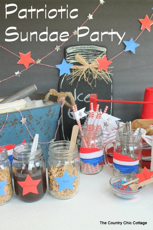 Patriotic Sundae Bar