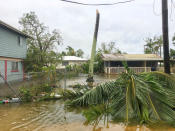 The aftermath of cyclone Gita is seen in Nuku'alofa, Tonga, February 13, 2018 in this picture obtained from social media. Twitter Virginie Dourlet/via REUTERS