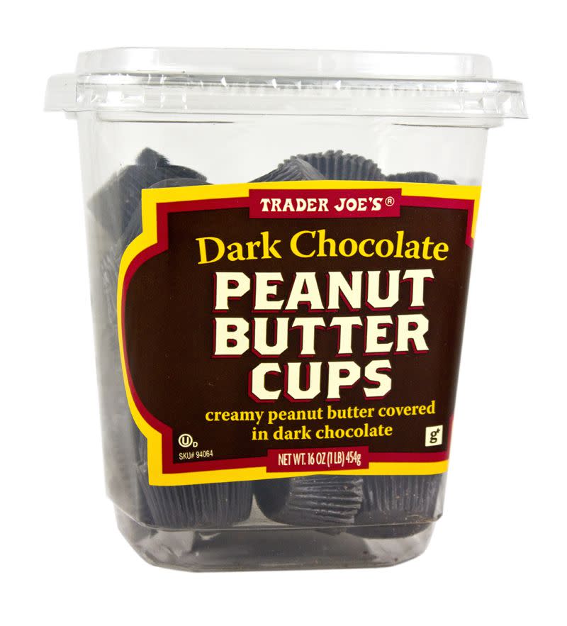 dark chocolate peanut butter cups