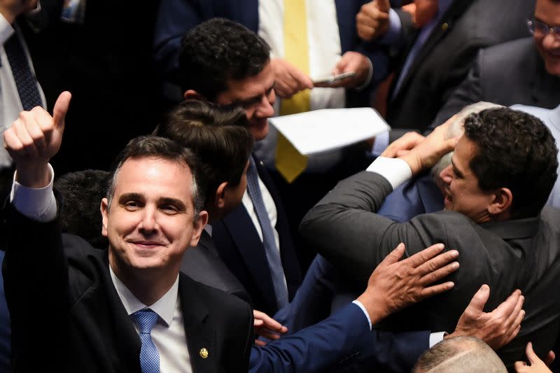 Session to elect the new Brazilian senate president in Brasilia