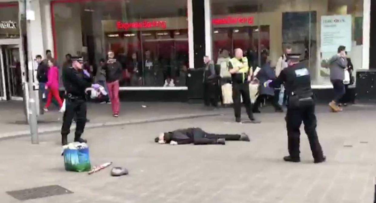 Police Tasered the main in the middle of the Bullring shopping centre