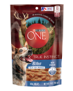 <p><strong>Purina ONE</strong></p><p>purina.com</p><p><strong>$4.80</strong></p><p><a href="https://www.purina.com/purina-one/dogs/dog-treats/true-instinct-bites-venison" rel="nofollow noopener" target="_blank" data-ylk="slk:BUY NOW;elm:context_link;itc:0;sec:content-canvas" class="link ">BUY NOW</a></p><p>Under 2.5 calories per treat, these are the perfect size for training your pup. There are 200 treats per bag, which means these should last much longer than a two-hour-long training session. PurinaOne’s main ingredient is venison and is produced in the USA, which means if there are recalls on any ingredients, you will be notified ASAP.</p>