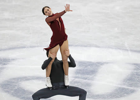 Figure Ice Skating - ISU Grand Prix of Figure Skating Final - Ice Dance Free Dance - Nagoya, Japan - December 9, 2017. Canada's Tessa Virtue and Scott Moir are seen in action. REUTERS/Issei Kato