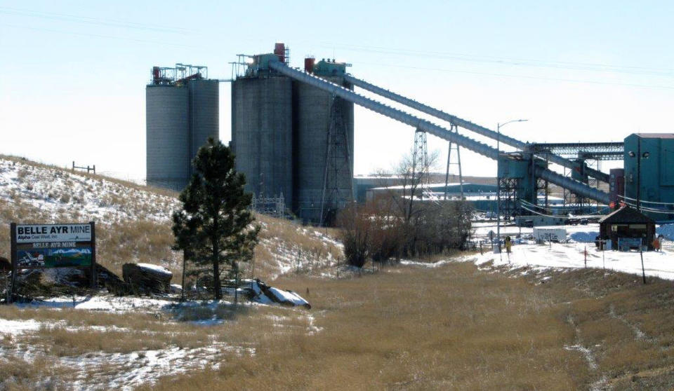 FILE - In a Jan. 21, 2016, file photo, the Belle Ayr Mine stands near Gillette, Wyo. Contura Energy has made a successful bid at auction of $33.75 million for the assets of the Eagle Butte and Belle Ayr mines in Wyoming and Pax Surface Mine in Scarbro, West Virginia. They've been closed since Milton, West Virginia-based Blackjewel LLC filed for Chapter 11 bankruptcy protection July 1. (AP Photo/Mead Gruver, File)