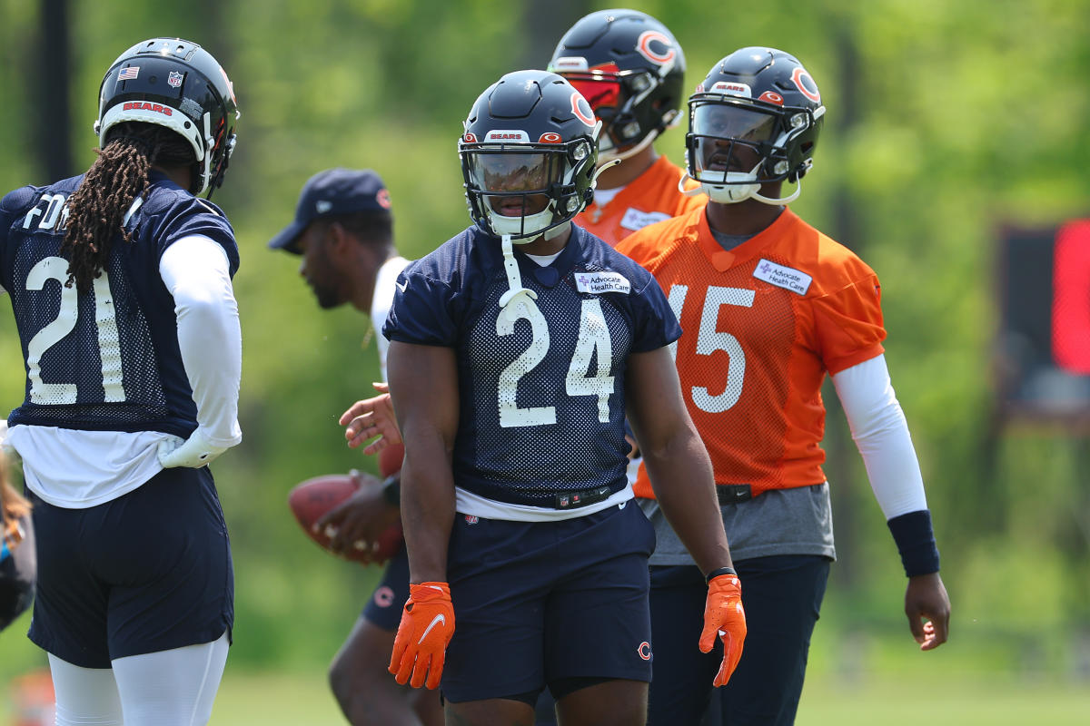 Khalil Herbert puts improved pass catching on display at Bears training camp