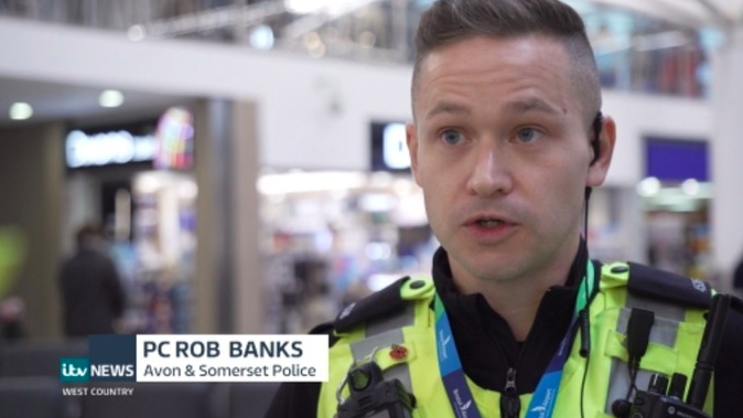 PC Rob Banks has become an internet star thanks to his ironic name. Source: ITV