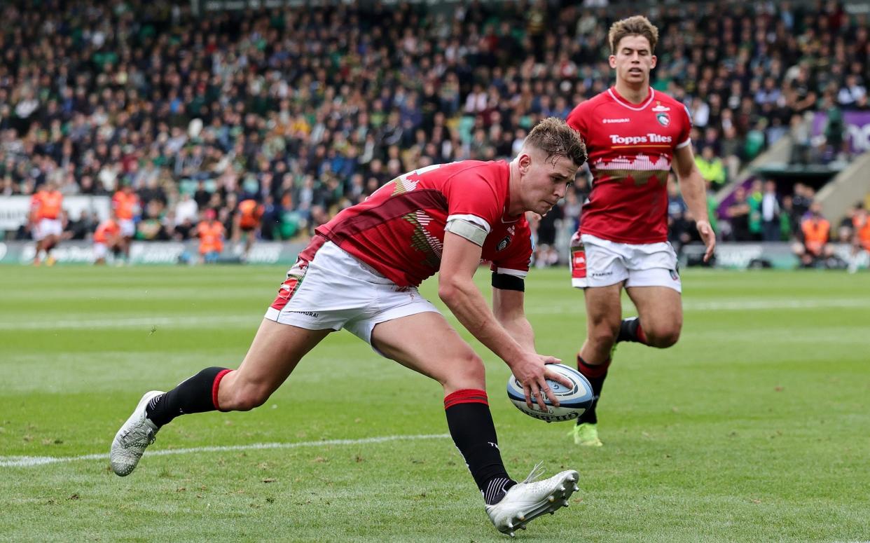 Freddie Steward hat-trick helps Leicester secure East Midlands bragging rights - GETTY IMAGES