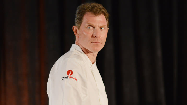 Bobby Flay in chef whites