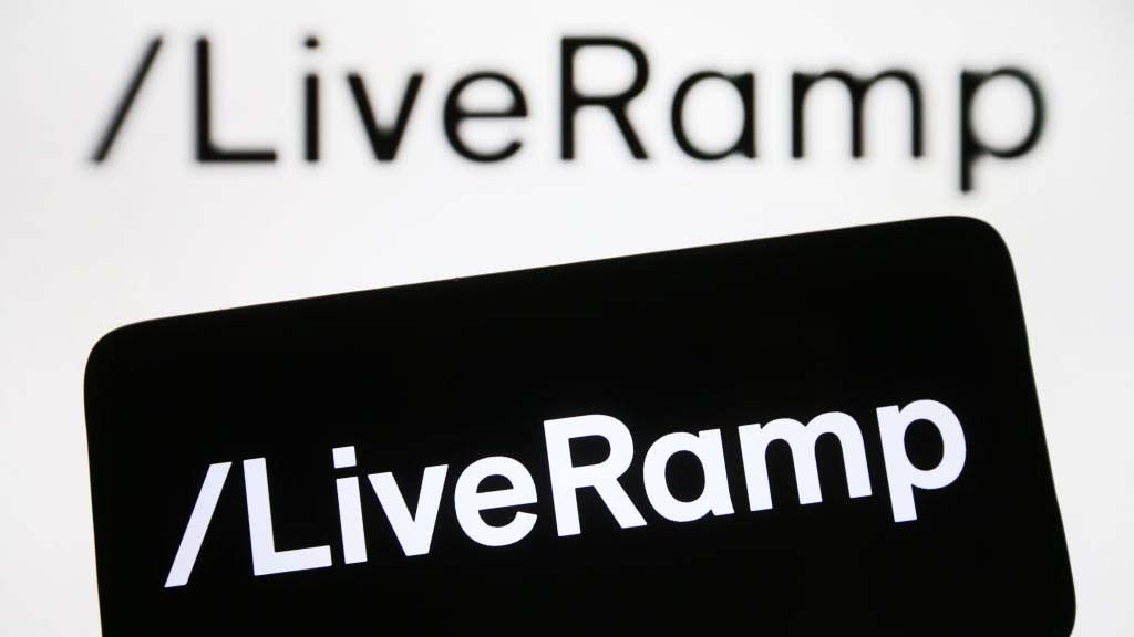  LiveRamp logo on phone. 