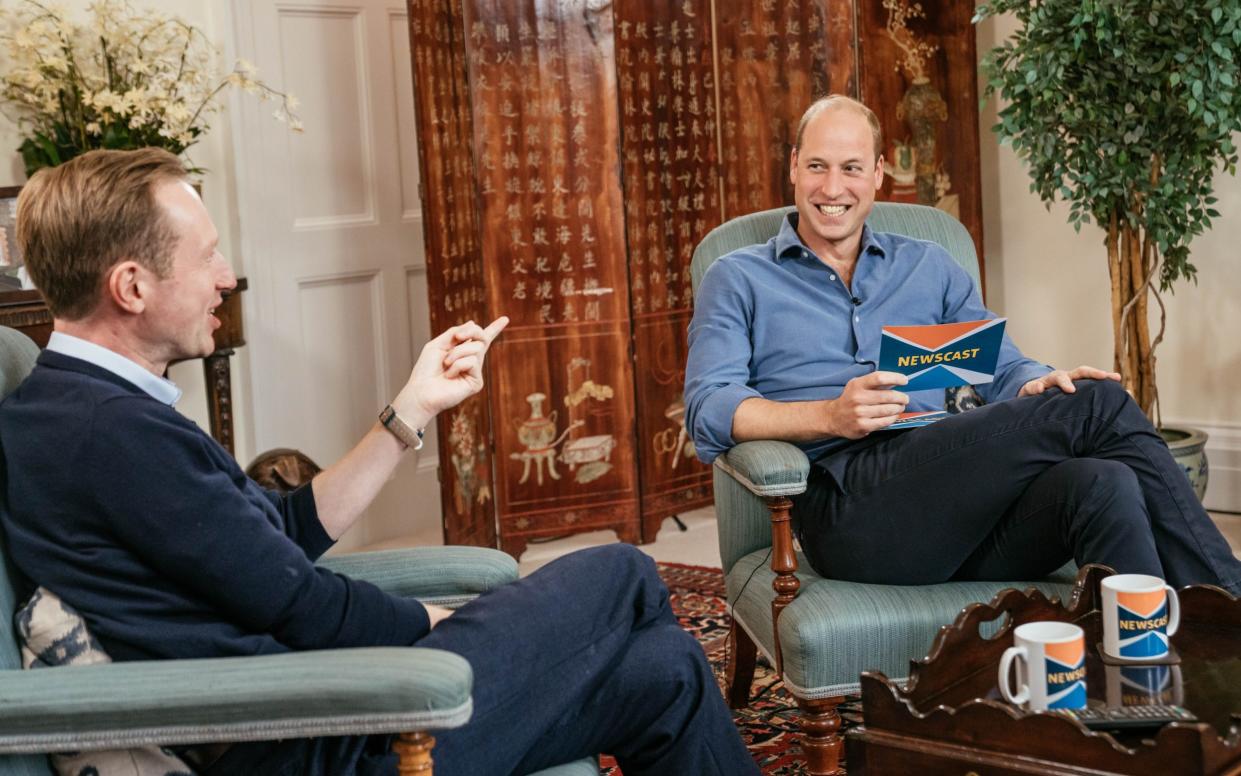 Prince William appeared on the BBC Newscast ahead of the inaugural Earthshot Prize Awards Ceremony - Kensington Palace/BBC Newscast on BBC Sounds