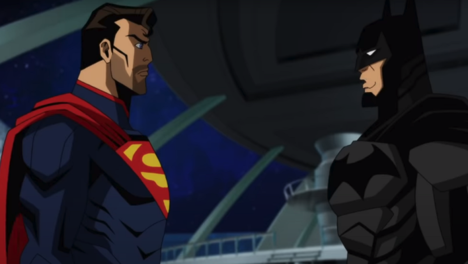 Superman and Batman face off in Injustice.