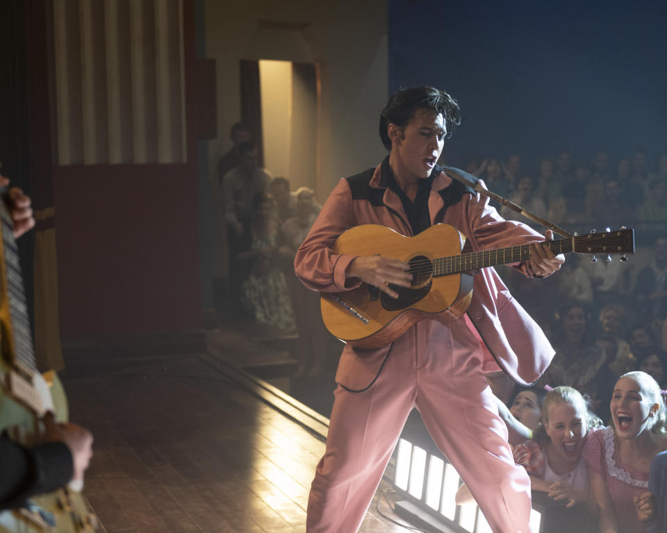 Austin Butler and Tom Hanks star in Baz Luhrmann's Elvis. (Warner Bros.)