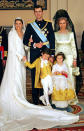 Los hijos de la infanta Elena tuvieron mucho protagonismo en la boda de Letizia y Felipe VI. Entonces Victoria Federica tenía solo tres añitos. (Foto: Odd Andersen / AFP via Getty Images)