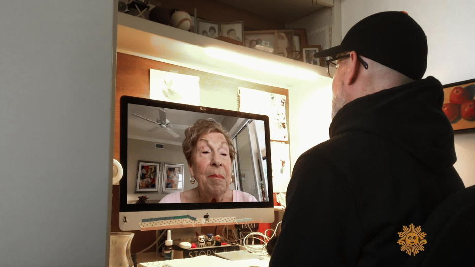 Filmmaker Josh Seftel chats with his Mom.  / Credit: CBS News