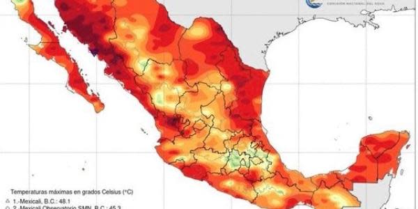 Baja California fue el estado más caluroso de México este martes