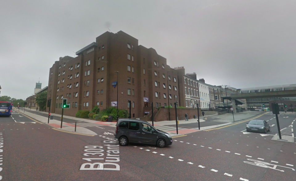 <em>Mr Cooper collapsed as he made his way back to his flat in nearby Bewick Court in Newcastle (Google)</em>