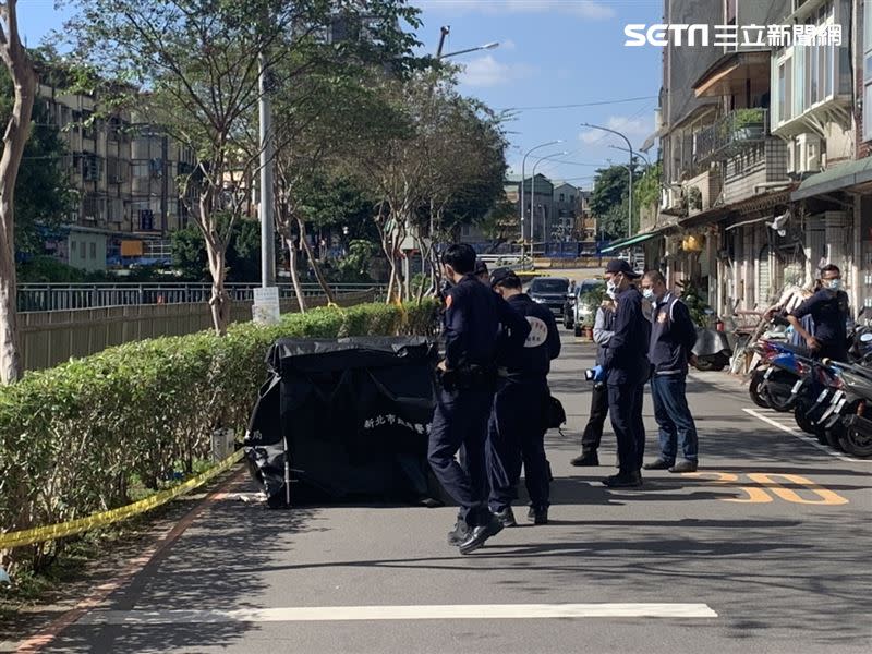 新北市永和8日驚見無頭屍，警方調閱監視器畫面追查。（圖／記者陳啓明攝影）