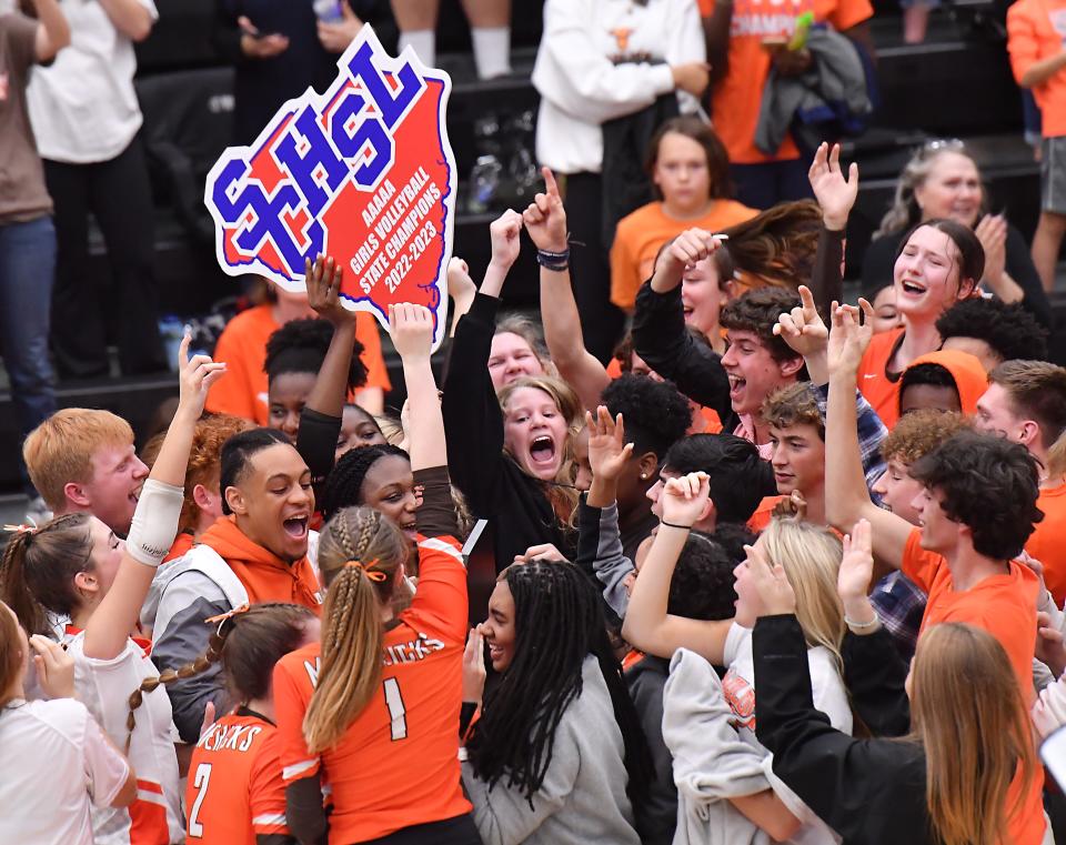 Mauldin took on Lexington in the 5A state volleyball championship at Dreher High School in  Columbia on Nov. 5, 2022.  