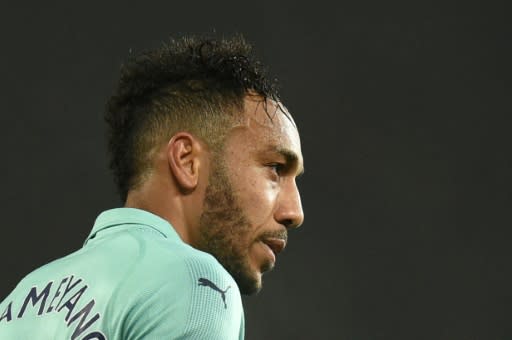 Pierre-Emerick Aubameyang has scored 10 Premier League goals for Arsenal this season