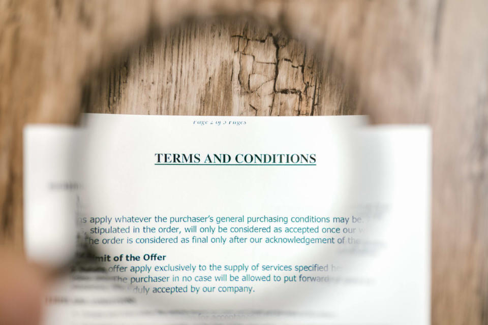 Terms and Conditions of Personal Loan